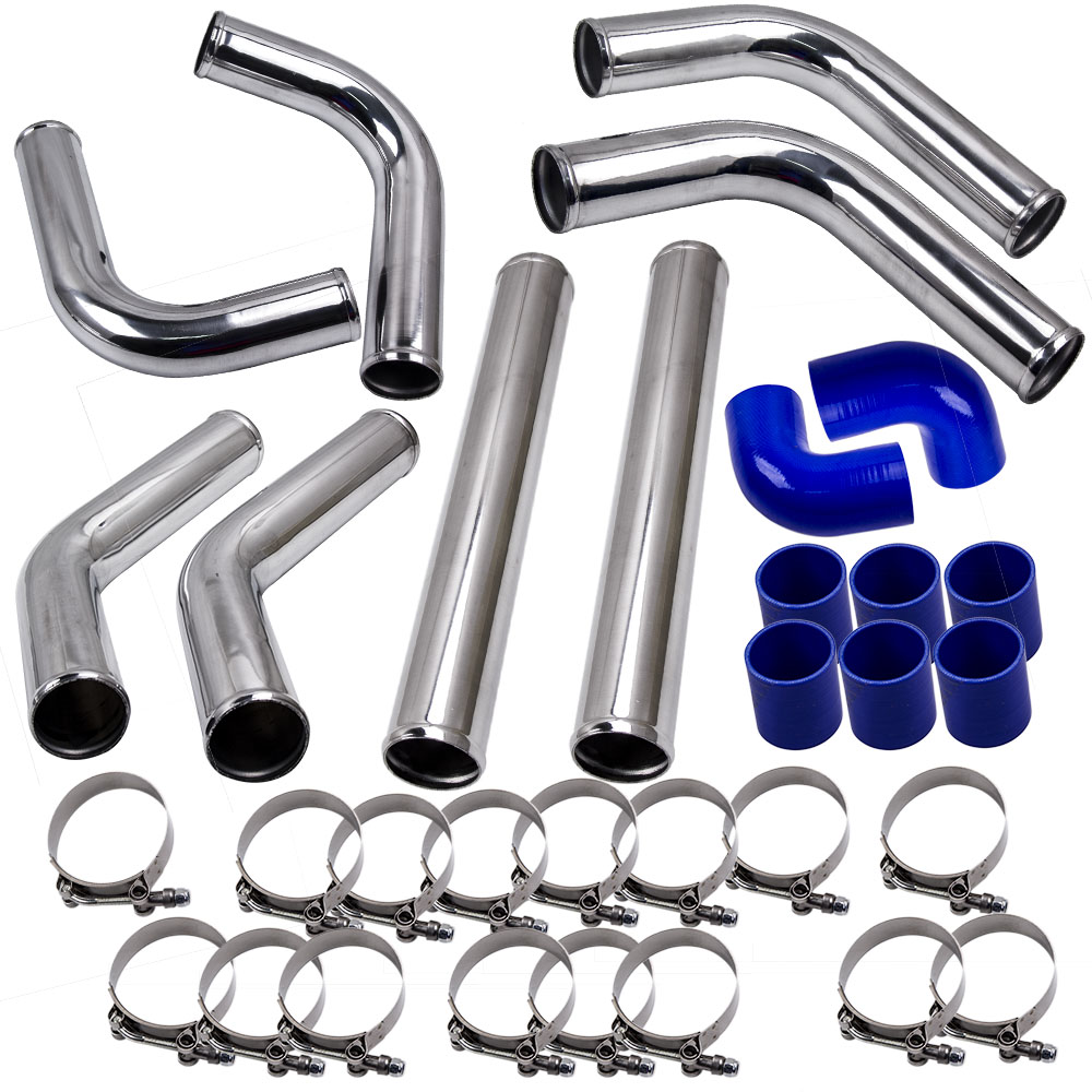 Intercooler Piping Kit Aluminum 2.5 Inch - 2,5 İnç Evrensel Alüminyum Intercooler Turbo