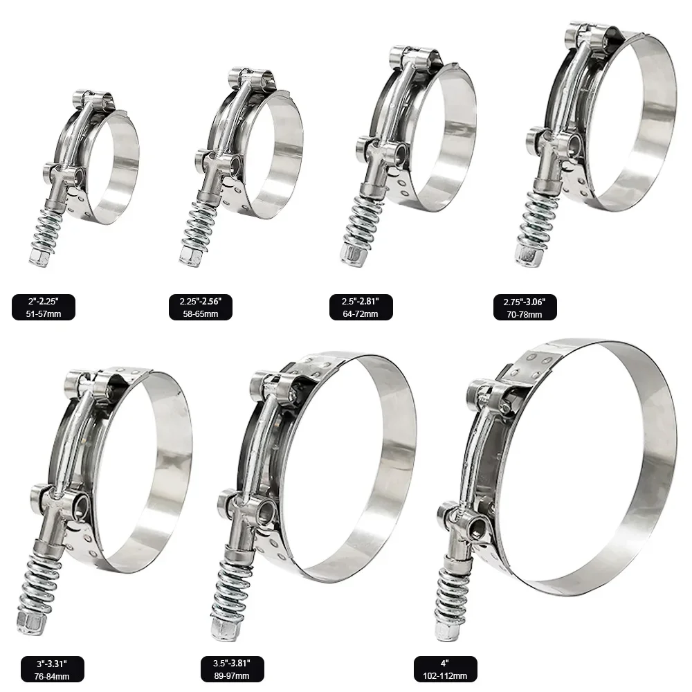 T-Bolt Hose Clamps Stainless Steel Turbo - 1 adet evrensel T-cıvata kelepçesi turbo