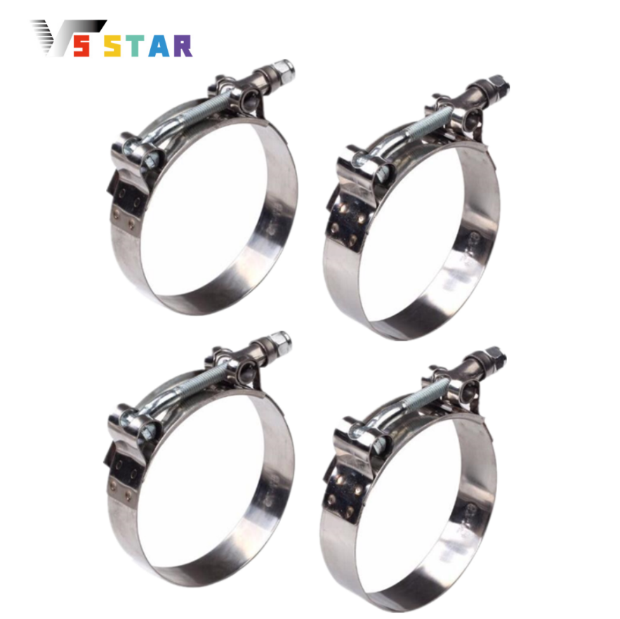 T-Bolt Hose Clamps Stainless Steel Turbo - 2 adet 4 adet 2 inç