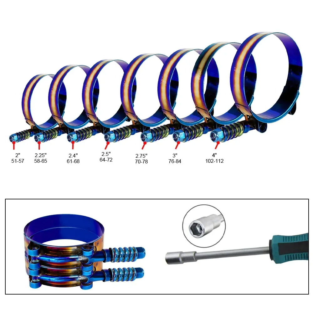 Evrensel Silikon Turbo Emme Ba - T-Bolt Hose Clamps Stainless Steel Turbo incelemesi ve fiyatı