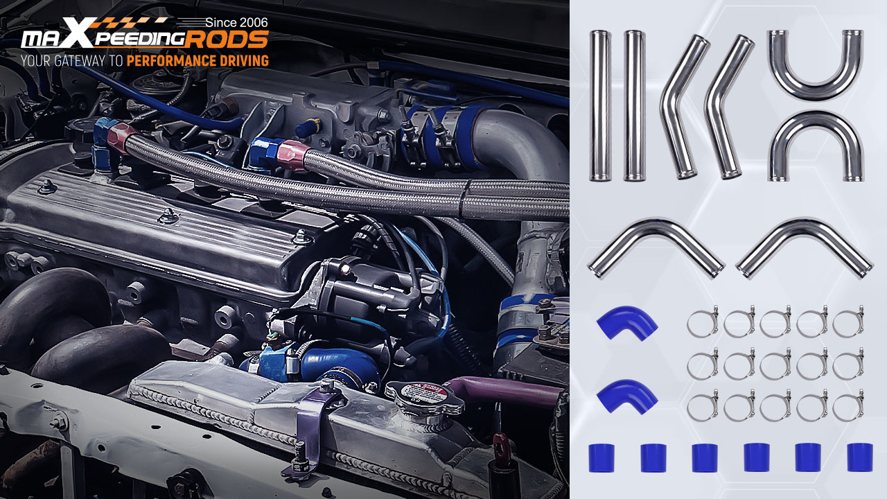 Parlatılmış 2,5 İnç Alüminyum  - Intercooler Piping Kit Aluminum 2.5 Inch incelemesi ve fiyatı