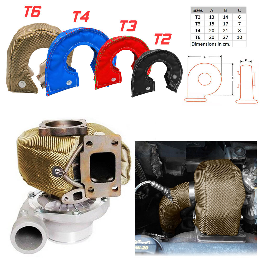 T3 T4 T6 T25 Araba Turboşarj I - Turbo Heat Shield Blanket Titanium T3 T4 incelemesi ve fiyatı
