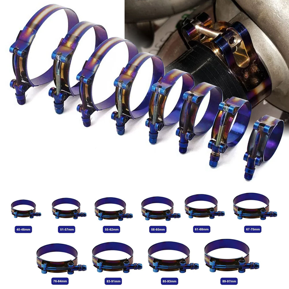 Evrensel Titanyum Mavi T-Bolt  - T-Bolt Hose Clamps Stainless Steel Turbo incelemesi ve fiyatı